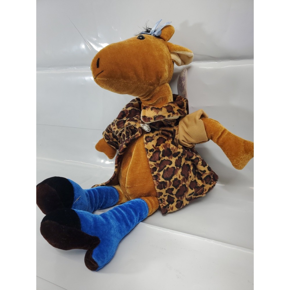 SUGAR LOAF GIRAFFE leapard CoatRetired Plush Stuffed Animal 18 1/2" tall Heels